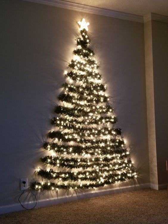 Arbol Navidad de Pared + Luces