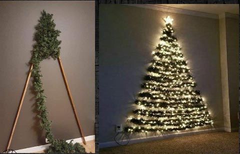 Arbol Navidad de Pared + Luces